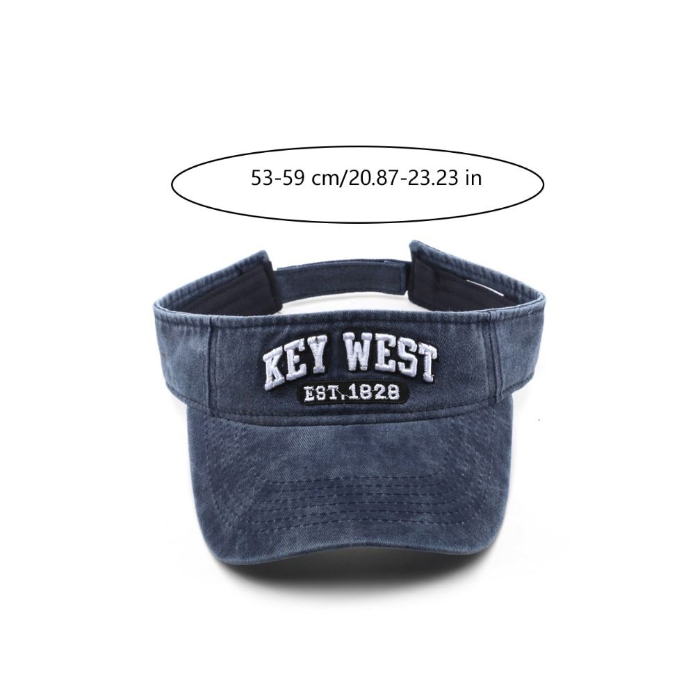 Cotton Letter Tennis Sunscreen Cap Adjustable Empty Top Sun Hat Summer Sports Sun Hats Summer