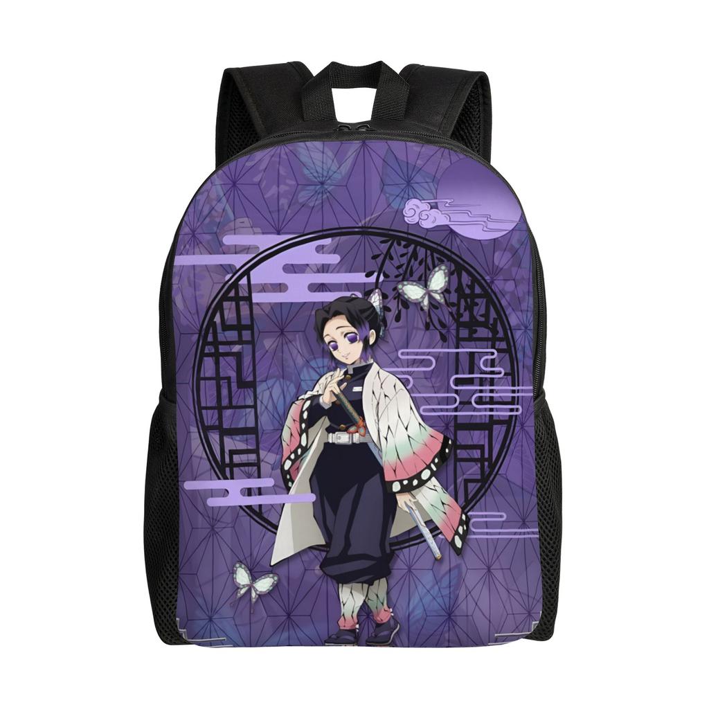 Demon Slayers Backpack for Women Men Waterproof College School Kokushibo Bag Printing Bookbag