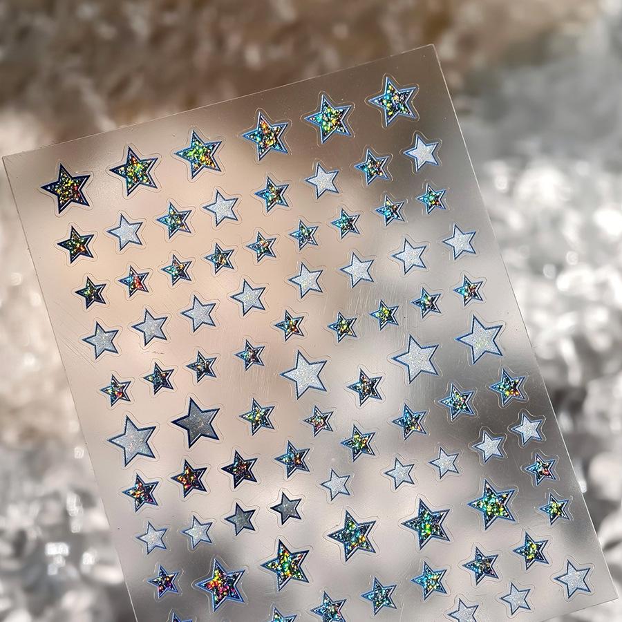 

TENSOR Blue Star Silver Sand Series M-1007 Advanced Nail Stickers