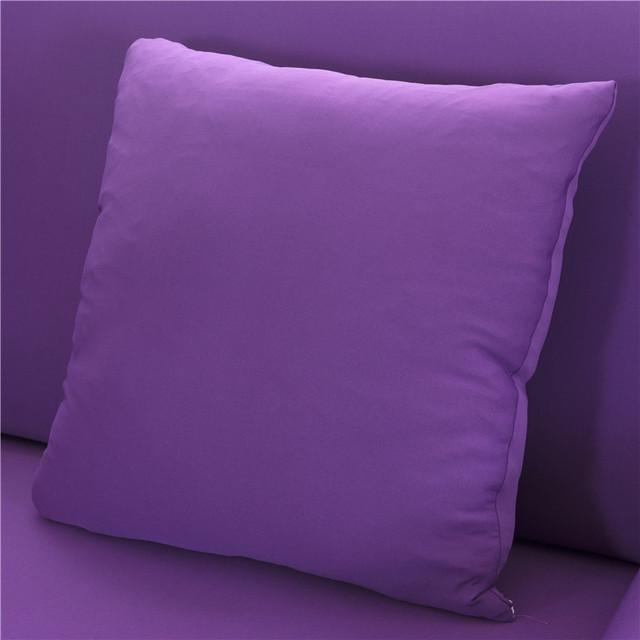 45x45cm Solid Color Elastic Pillow Case Cushion Cover Home Use Decoration Accessories Durable Durable Useful Useful