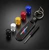Car Valve Caps Wheel Tires Air Tyre Stem Protective Cover And Car Keychain For BMW M Performance Emblem E46 E36 E34 F10 E90 E60 GX6
