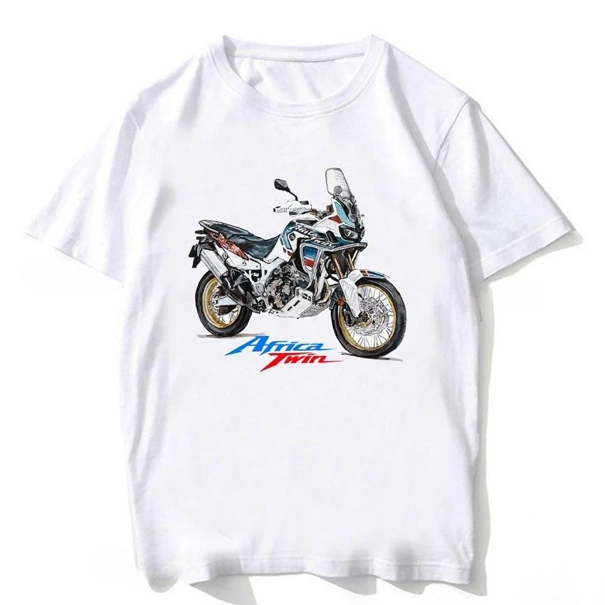 Japan Adventure Hon Africa Twin Crf 1000l Motorcycle T-Shirt New Men Tshirts Clothing Boy White Tops Moto Ride Sport Legend Tees