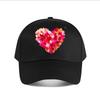 Colorful Heart  Shaped Canvas Wall Art Decor Baseball Cap Fashion Unisex Sunhat Womens Outdoor Sports