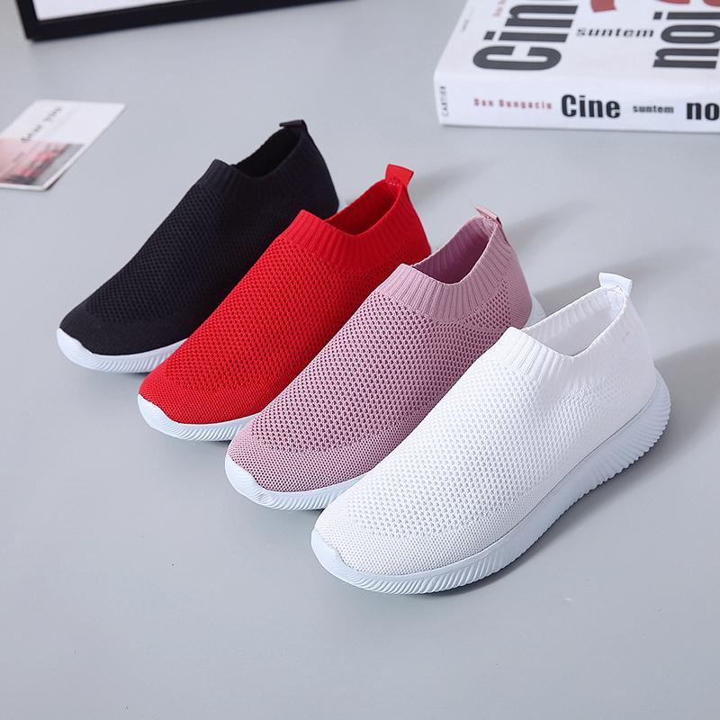 Red Ta Women Outdoor Mesh Sneakers,Ladies Casual Slip On Breathable Running Sports Shoes Red Ta Women Outdoor Mesh Sneakers,Ladies Casual Slip On Breathable Running Sports Shoes