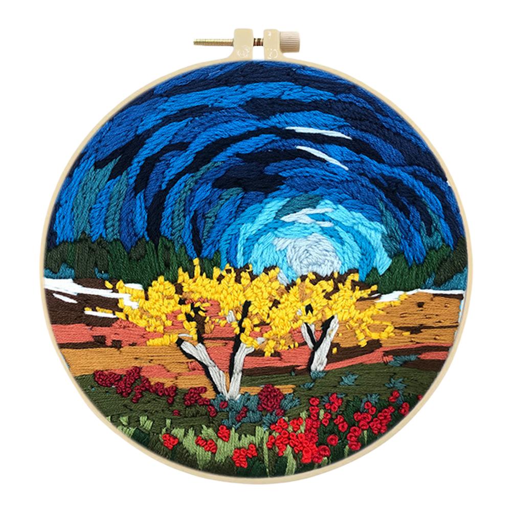 

Наборы для вышивания крестом с набивным рисунком, с пяльцами, цветной нитью