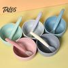 Baby Shower Gift for Infants Silicone Feeding Spoon, Soft Non Slip Training Utensil, Easy BPA Free Utensils Cleaning Complementary Spoon And Toddlers
