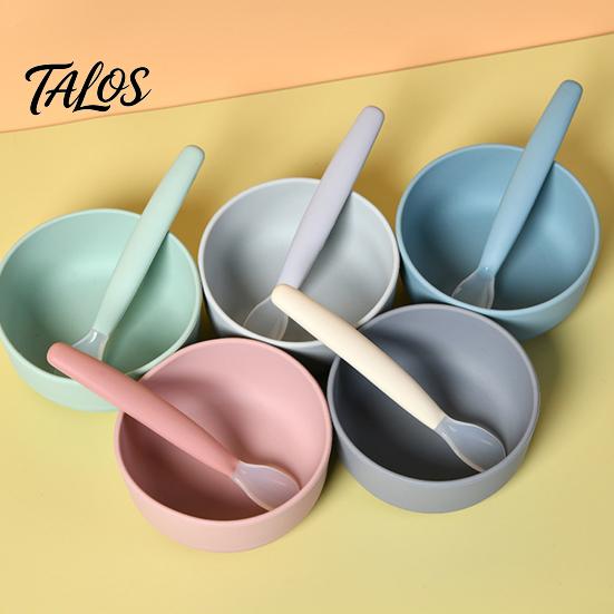 Baby Shower Gift for Infants Silicone Feeding Spoon, Soft Non Slip Training Utensil, Easy BPA Free Utensils Cleaning Complementary Spoon And Toddlers