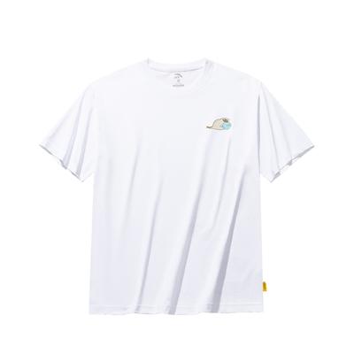 X Seal Look Collaboration Life Series Comfortable Simple Versatile Loose Animal Print Round Neck Pullover Short Sleeve T-Shirt 172528126-1