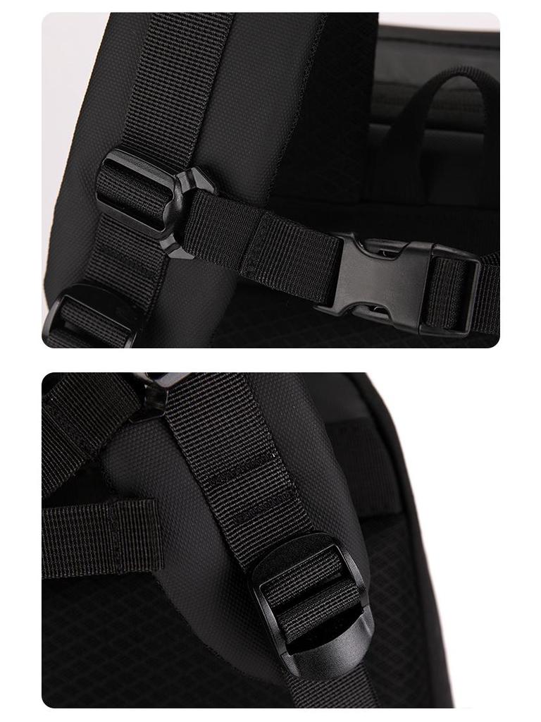 Commuter Hard Shell 15.6" Laptop Backpack with Large Capacity, Anti-Slip Chest Buckle, Durable Design