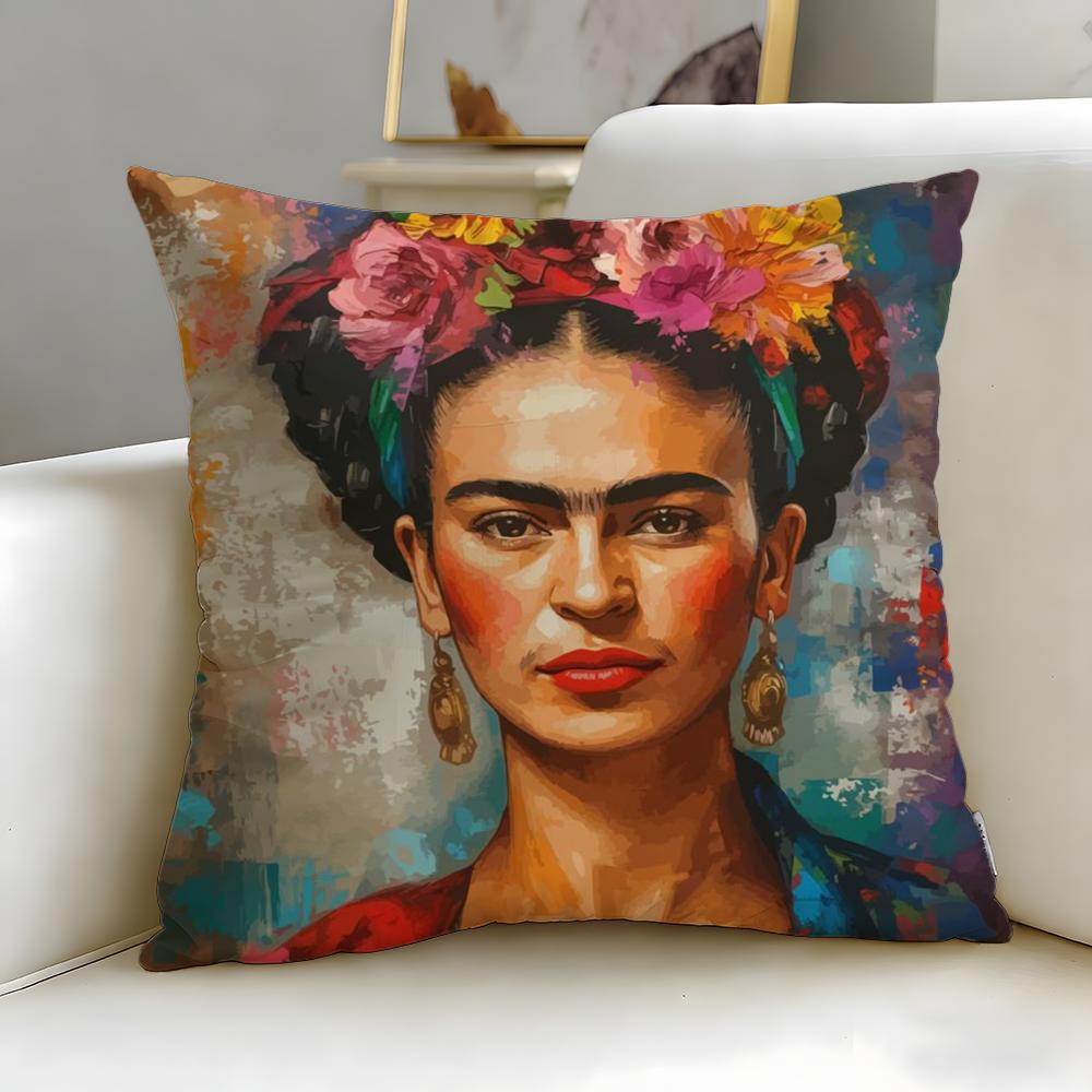 Klasická umělkyně Frida Kahlo Povlak na polštář Měkký a snadno omyvatelný Povlak na polštář – Všestranný pro pohovku, postel, cestování a kancelář