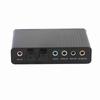 Upgrade 6 Channel Sound Card, Plug and Play USB External Digital Optical SPDIF   Output Adapter for PC Support 48/44KHz Sample Rate