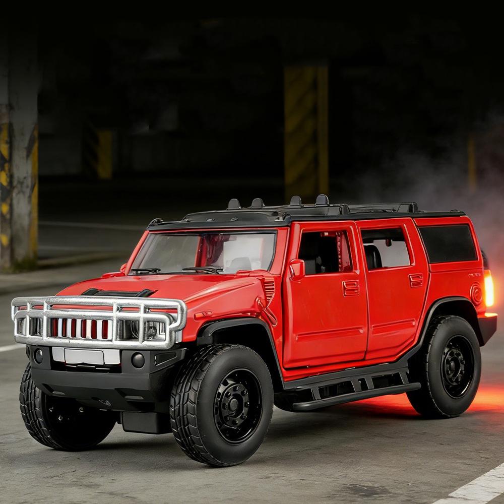 1/32 Hummer H2 Alloy Model Car Toy Diecasts Metal Casting Sound and Light Car Toys For Children Vehicle