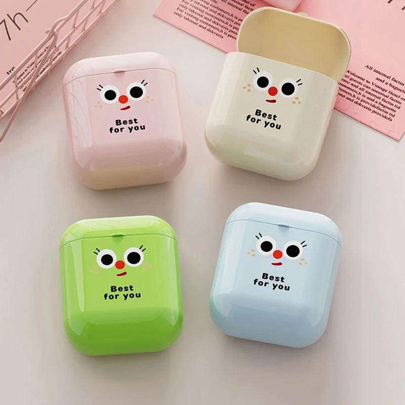 1Pcs Plastic Dopamine Storage Box Cute Small Data Cable Organizer Lightweight Sealed Lipstick Storage Box Students