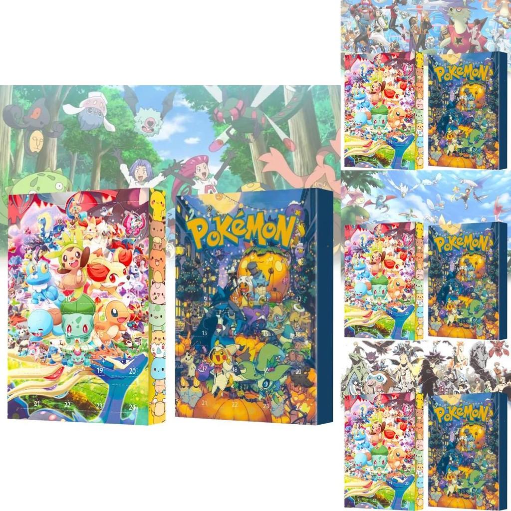 Ekscytujący kalendarz adwentowy na Boże Narodzenie 2024 Pokmon Pocket Monsters z 24 figurkami w ślepych pudełkach