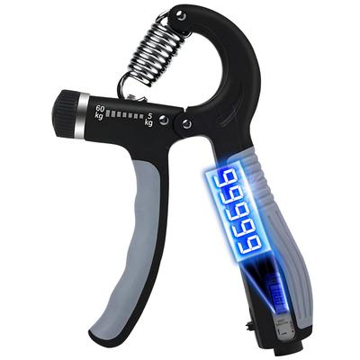 Catsobat Contador de Mano Digital con Batería Profesional Agarre para Entrenamiento Muscular Ajustable en Carga Fabricante de Día Incorporado [30 Garantía] (Negro