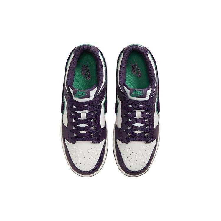 Nike Dunk Low Chenille Swoosh - Grand Purple Men Sneakers White Sail Neptune-Green DQ7683-100