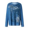 BeatStreet Y2k Long Sleeve Tops for Women Grunge Aesthetic Baggy Tees Shirt 2000s Vintage Rhinestone Graphic Print Tops Emo Clothes
