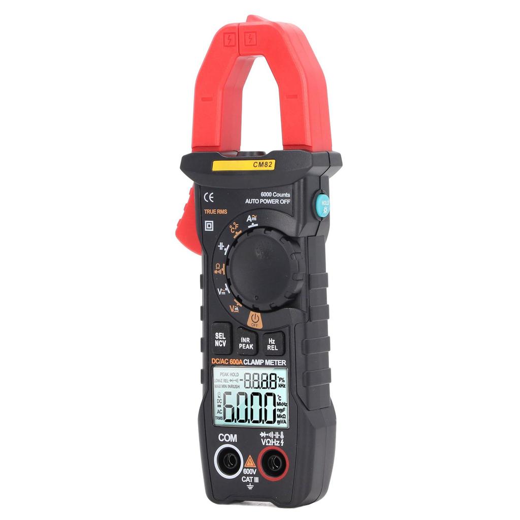 Digital Clamp Meter Multimeter 600A AC DC Amp Voltage Temperature Capacitance Tester
