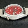 AUTOMATIC VINTAGE REFURBISHED SEIKO 5 JAPAN MENS RED COLOR DIAL WATCH a440409-4 Sk-a440409