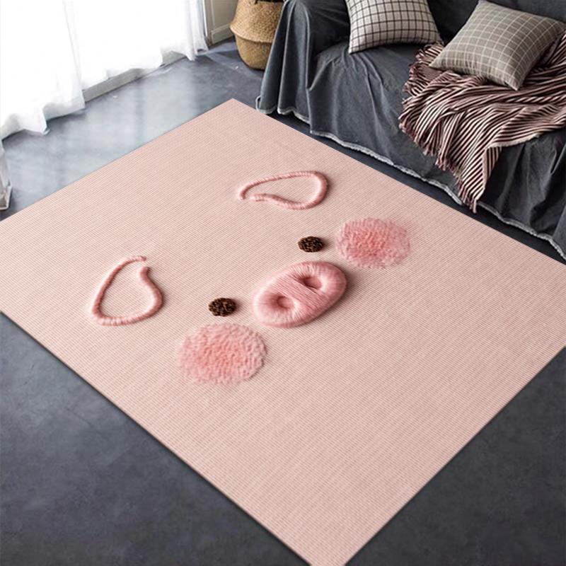 2025 New Cute pink pig Carpet Rug for Living Room Bedroom Home Sofa Decoration,Kids play Non-slip Floor Mat