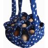 Egg Basket with 9 Pouches Egg Collecting Bag for Chicken, Duck Egg Collection Small Egg Holder & Organizer for Transporting Storage (Blue 1 Pack)