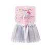 Inca Silver Tutu  Ribbon With Crown