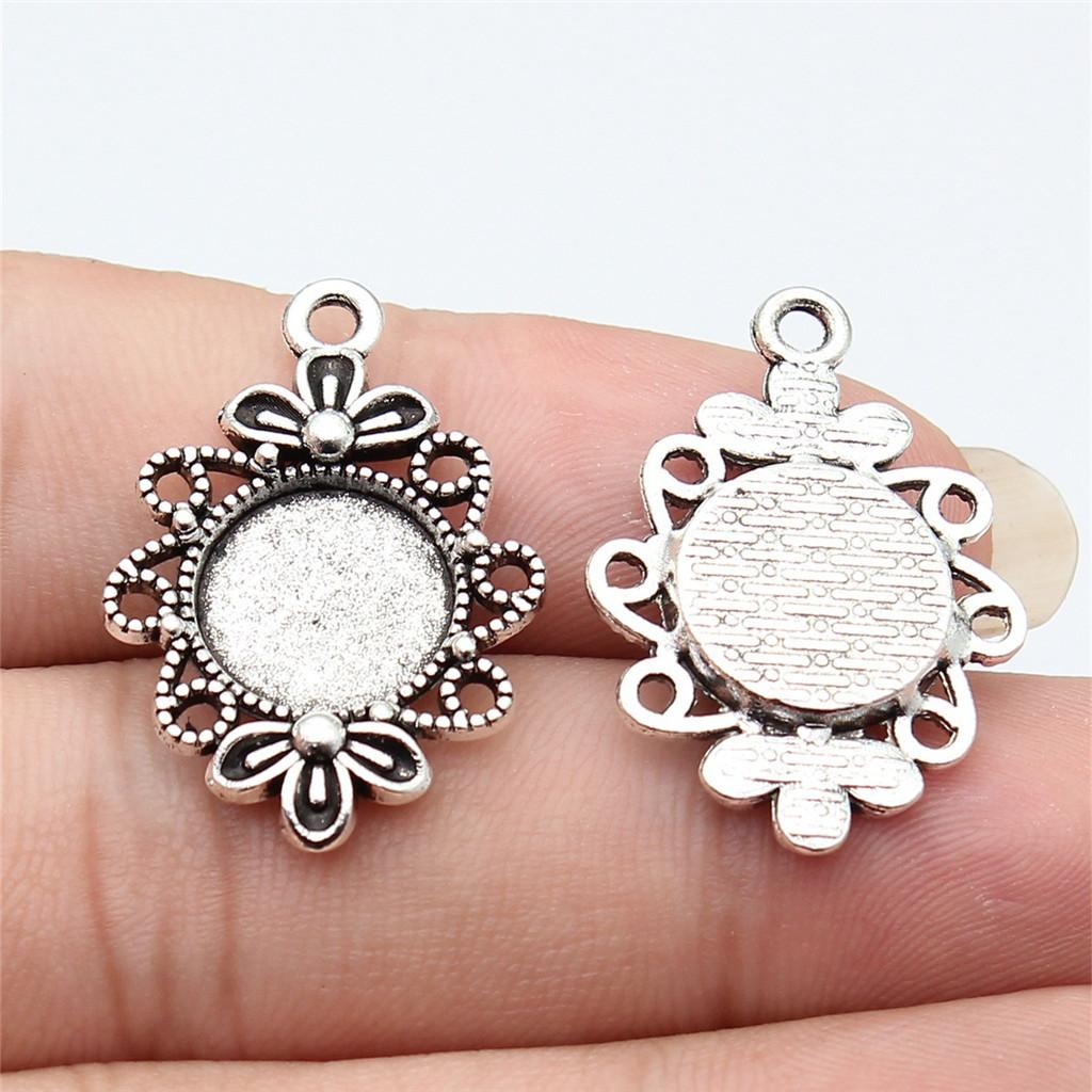 Accessories Parts Fit Round 8-15Mm Glass Cabochon Base Setting Tray Wedding Jewelry Findings QA016