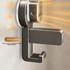 Strong Load-bearing Aluminum Towel Rack Grey Bathroom Organizer Double Pole Rack  Bathroom