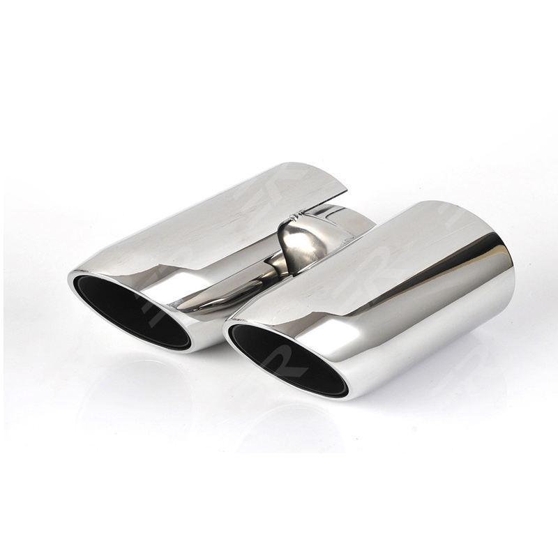 Polished Silver Stainless Steel Exhaust Tailpipe for Porsche Panamera 970
