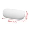 uxcell Bath Pillow, Head and Back Cushion, Soft Foam Padded, White, 23x13.5cm