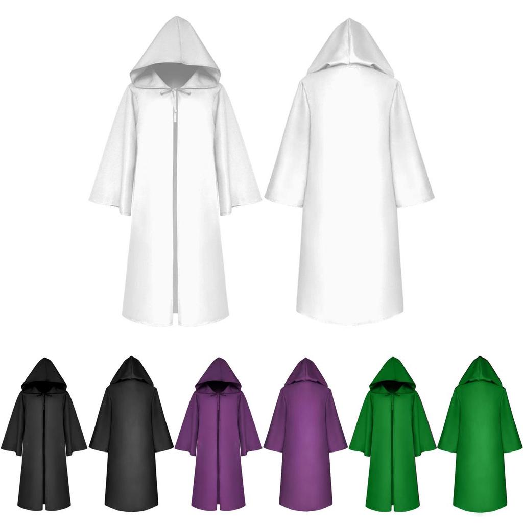 Premium Quality Star Wars Jedi Warrior Hooded Cloak Cape Robe For Cosplay Events