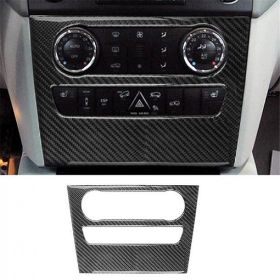 Carbon Fiber Interior Climate Control Cover Trim For Mercedes-Benz M-Class W164