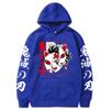 Fashion Sweatshirts Long Sleeves Loose Streetwear Hoodie Tops Anime Demon Slayer Hoodie Men's Print Pullovers Printed Harajuku