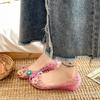 Women's Summer Crystal Flower Jelly Shoes - Breathable, Non-slip, Soft Sole Casual Beach Flats