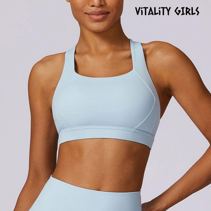 

Yoga High-Intensity Running Big Chest Push up Sports Bra Wind Chime Blue L