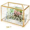 Cutie de Carduri din Sticlă cu Slot, Cutie Mare de Carduri Aurie Transparentă pentru Recepții de Nuntă, Cutie Decorativă de Depozitare cu Lacăt pentru Petrecere de Baby Shower, Petrecere de Ziua de Naștere