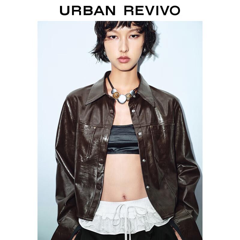 

UR Women s Retro Style Long Sleeve Open Front Shirt S