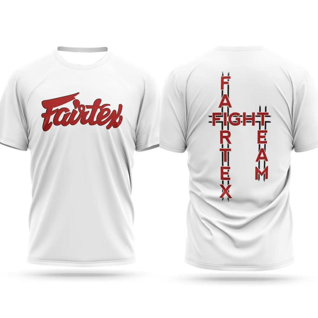 Men's Quick-drying T-shirt Fighting Suit Fairtex Printing Sports Brand Comfortable Breathable Short Sleeves Men's Tops