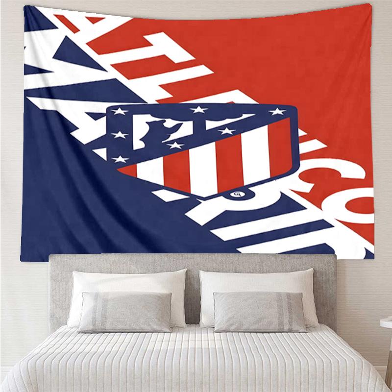 1PC Atletico Football Club Printed Tapestry Room Decoration Wall Hanging for Living Room Bedroom, Dormitory, Birthday and Christmas Gifts