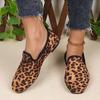 Sexy Leopard Women's Flats Shoes Women 2024 Light Loafers Outdoor Flat with Soft Bottom Ladies Shallow Shoes