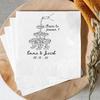 20Pcs Custom Cheers To Forever Wedding Napkins Engagement Party Napkins Champagne Tower Napkin Bachelorette Party Decoration