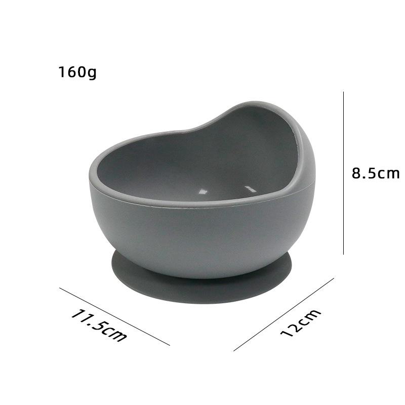 Tigela de Sucção de Silicone para Alimentação de Bebê - Antiderrapante com Tampa