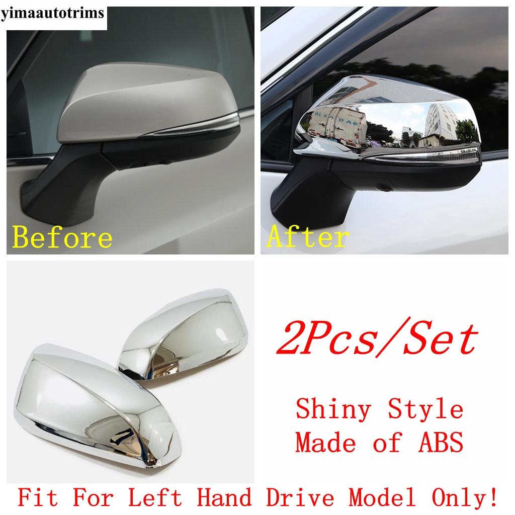 

Car Side Rearview Mirror Cap Shell Decoration Cover Trim Fit For Toyota Sienna - 2025 ABS Chrome / Carbon Fiber Accessories Shiny Style-C