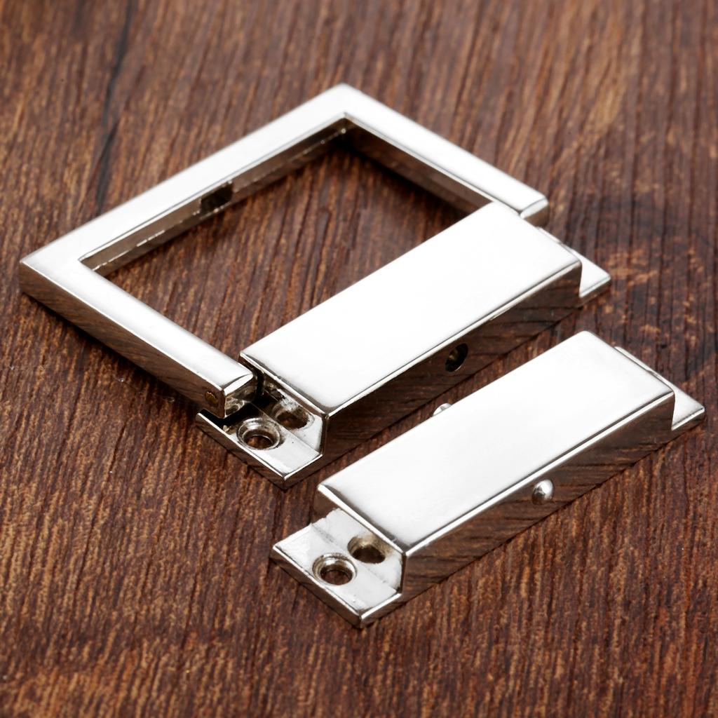 DRELD 2 Pièces Serrure Boîte Dorée/Argentée Loquet à Bascule Loquets pour Boîte à Bijoux Valise Boucle Clip Fermoir Quincaillerie de Meuble +Vis