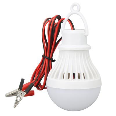 LED Campingzeltlaterne Kunststoff Outdoor Notlicht Glühbirne mit Haken zum Wandern Angeln 12V 5W