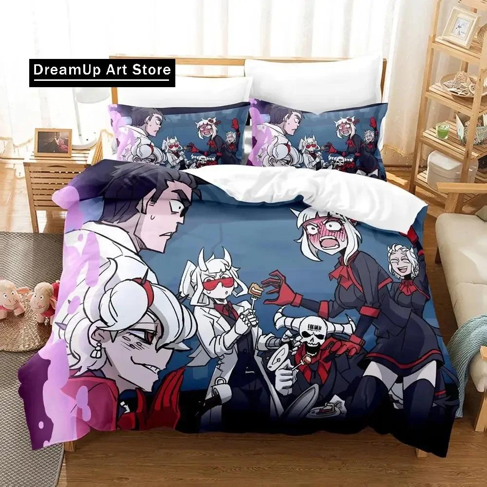 Helltaker Bedding Set Single Twin Full Queen King Size Bed Set Aldult Kid Bedroom Duvetcover Sets Anime parure de lit Bed