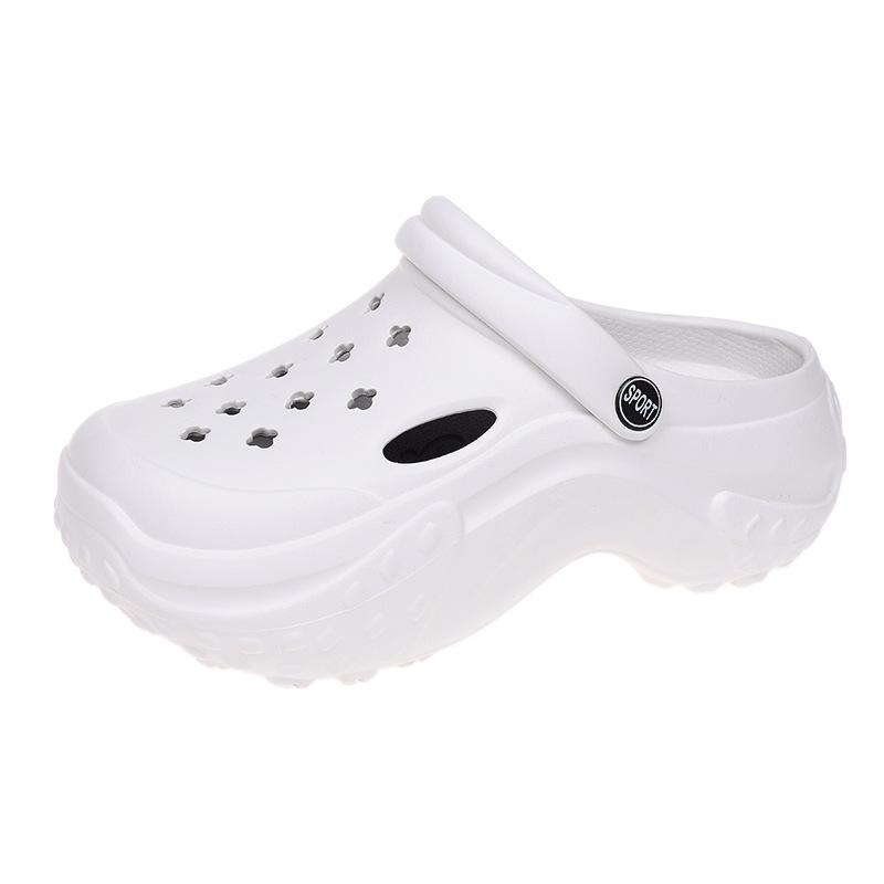 2025 pantofi populari cu talpă cu găuri, papuci cool cu vârf în pungă, cu talpă groasă, anti-alunecare, de purtat pentru femei, plajă la malul mării, senzație de călcat pe rahat, bărbați