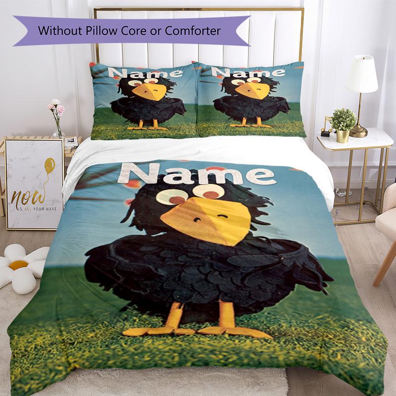 3Pcs Custom Name De Fabeltjeskrant Bedding Set Duvet Cover Closure Includes 1Duvet Cover 2Pillowcases Soft And Comfortable For All Seasons