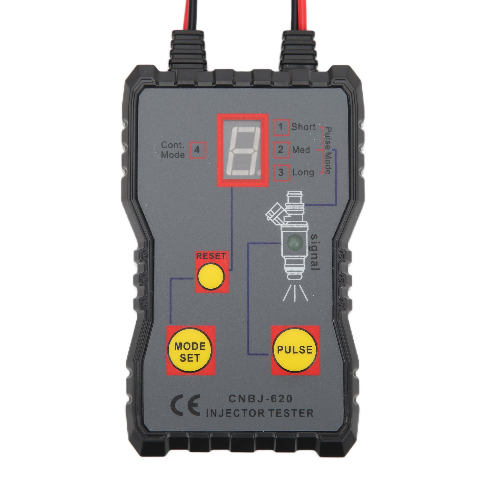 

CNBJ620 Автомобильный тестер топливных инжекторов Профессиональный 4-импульсный режим Портативный для тестирования топливных инжекторов