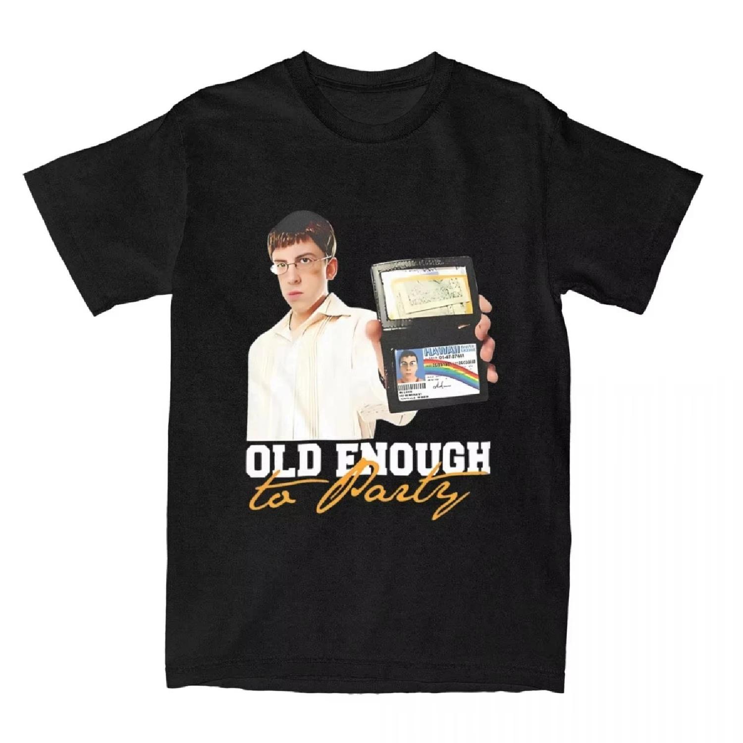 

Men Women s Superbads Mclovin Movie T Shirts Accessories Pure Cotton Tops T-shirt Graphic Printed Tee Shirt All Seasons XXXXXL чорний